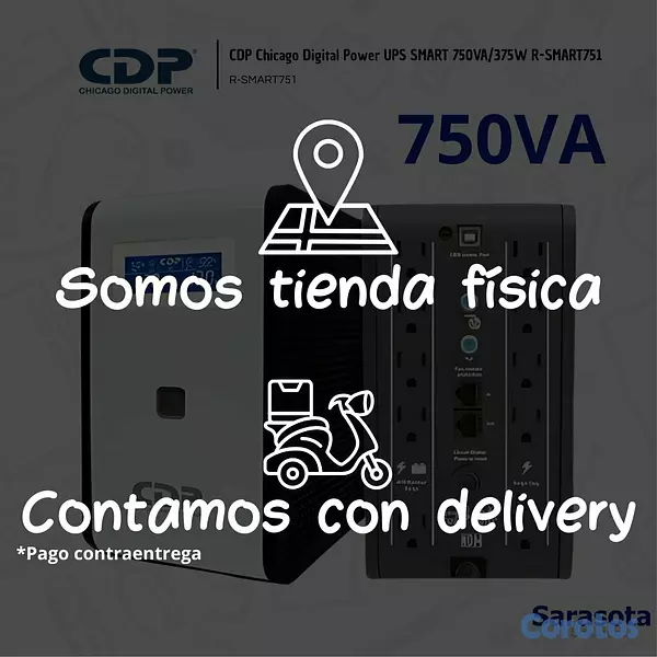 otros electronicos - CDP UPS Smart 750VA/375W (R-SMART751) 3