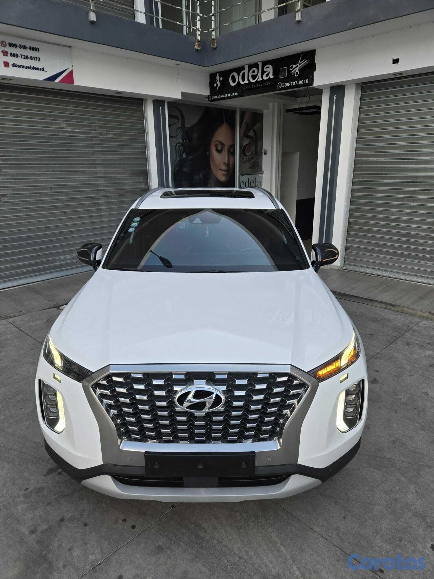 jeepetas y camionetas - HYUNDAI PALISADE 2019 BLANCA GASOLINA 3