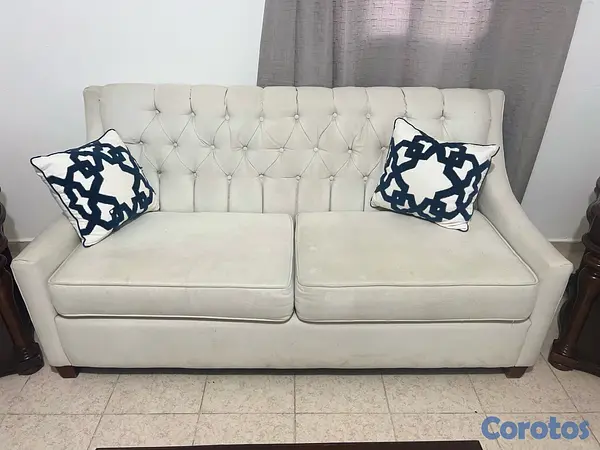 muebles y colchones - Juego de mueble con su butaca en caoba en óptimas condiciones  2