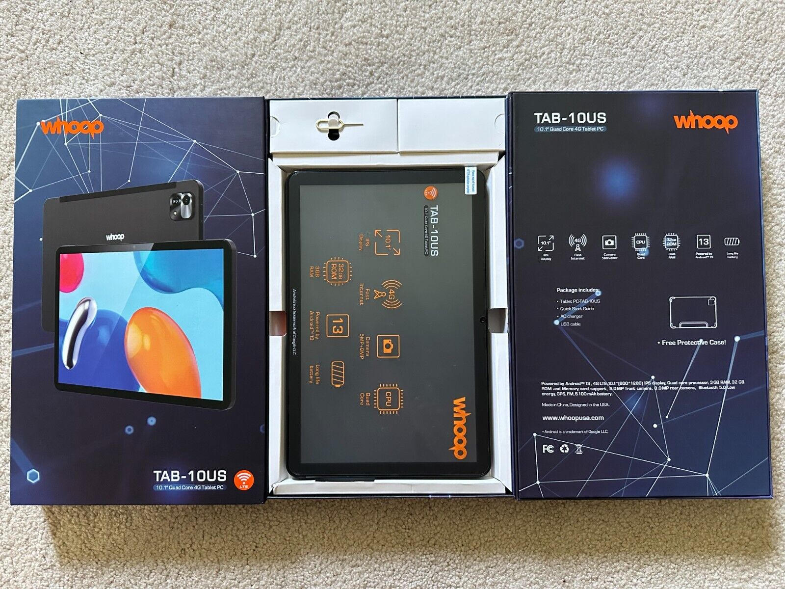 celulares y tabletas - TABLET WHOOP 10.1 PULGADAS 