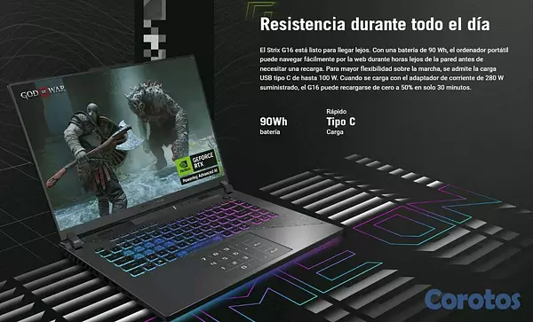 computadoras y laptops - ASUS ROG STRIX G16 RTX 5070 6