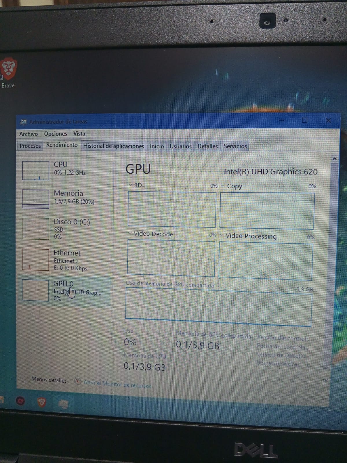 computadoras y laptops - Laptop Dell core i5 8va 8gb ddr4 256ssd 3
