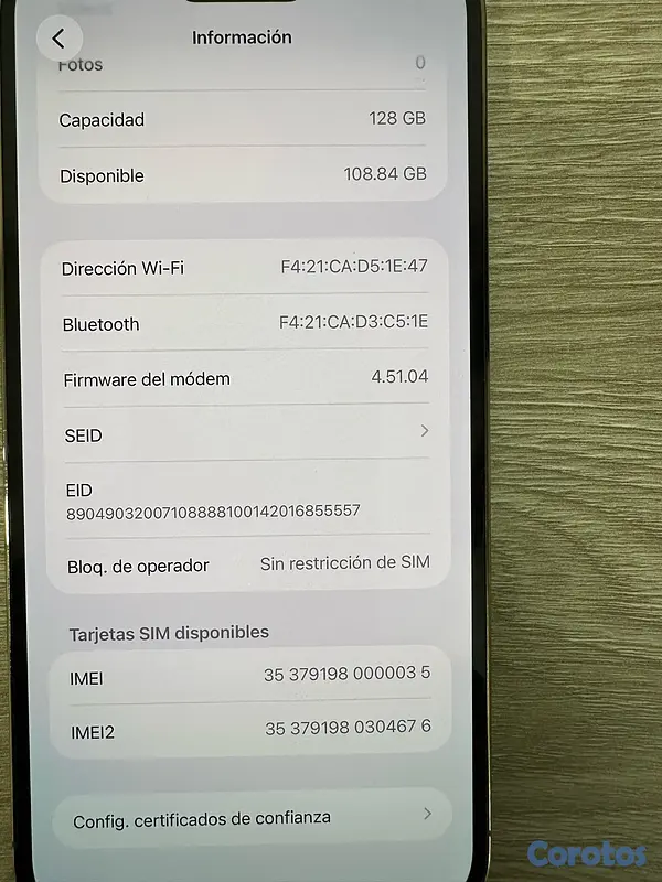 celulares y tabletas - iPhone 14 Pro Max 128GB 9