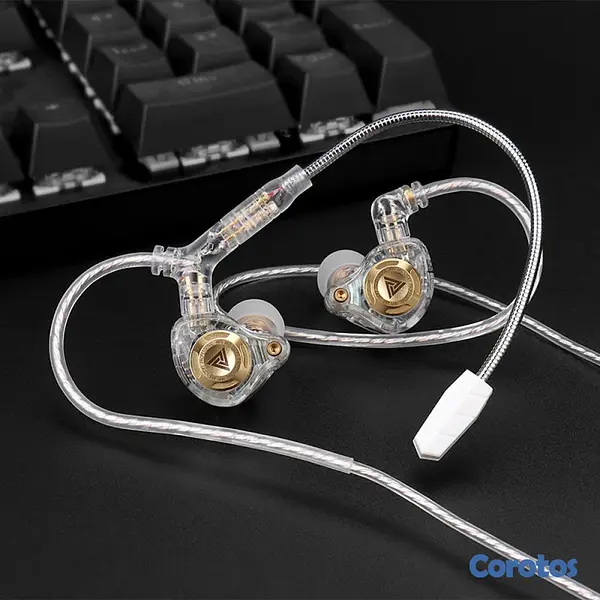 camaras y audio - Cable modular audio c/Mic para gaming QKZ Q7-Max 7