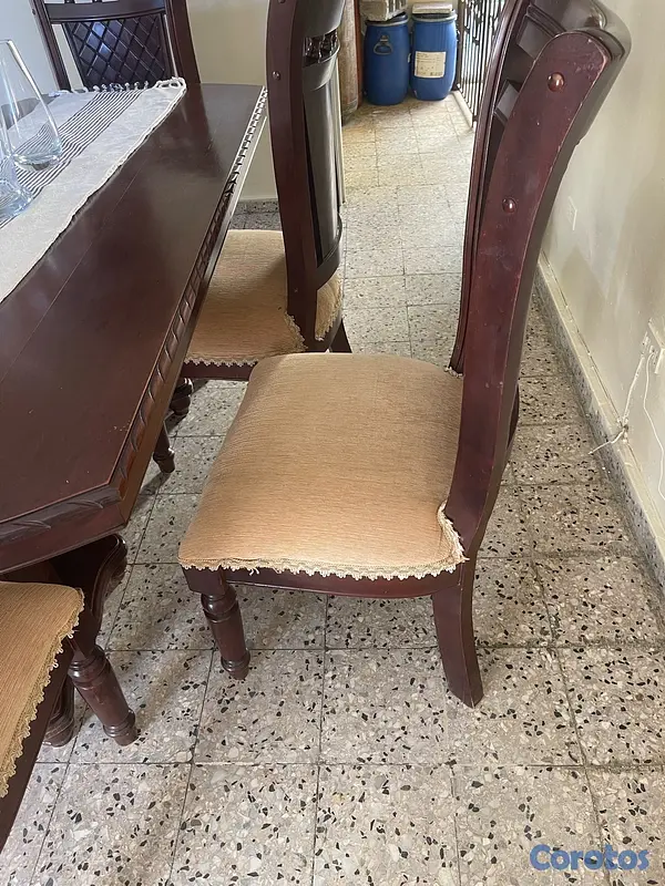 muebles y colchones - comedor de caoba  2