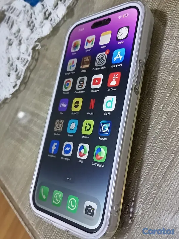 celulares y tabletas - iPhone 14 Pro Max 128GB Factory ESIM | Funda + Protector | $27,500 7