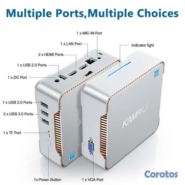 computadoras y laptops - Mini PC Kamrui 16gb ram y 512 ssd 4k HD 5