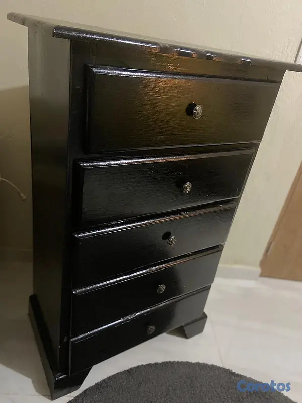 muebles y colchones - gavetero negro  5