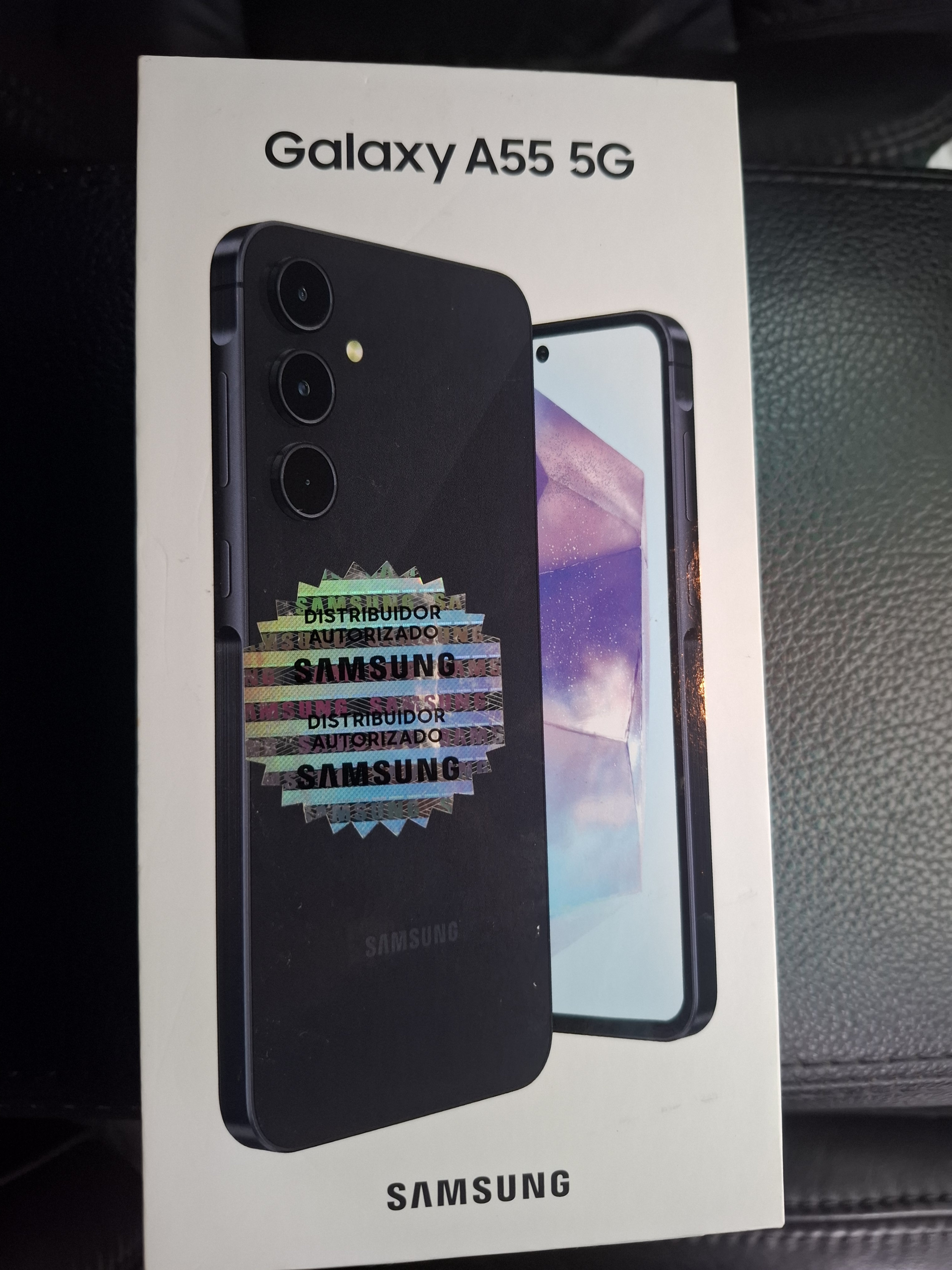 celulares y tabletas - Vendo Samsung Galaxy A55 5G, 256GB/8GB, color Awesome Blue, en su caja,12,500 1