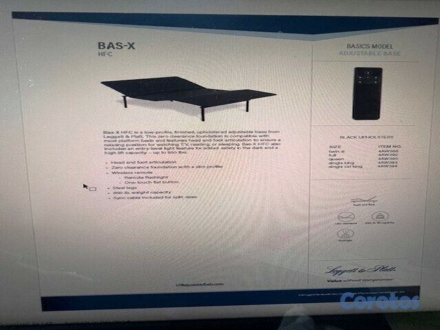 muebles y colchones - Colchón Sealy Plush + Base Ajustable Queen XL | Como Nuevo 2