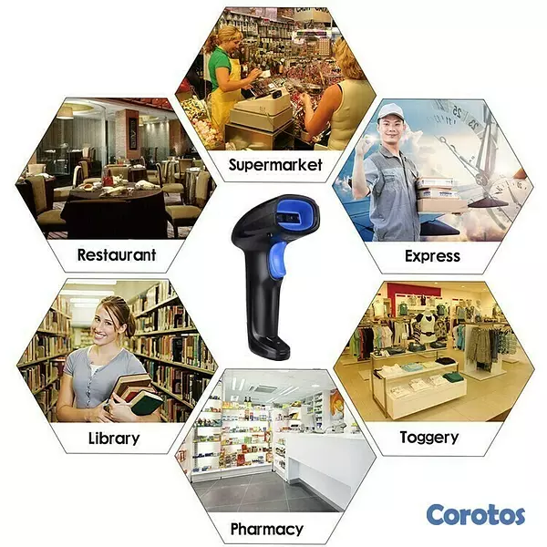 equipos profesionales - Lector De Codigo 2D De Barra inalambrico Bluetooth Para Puntos De Ventas 5