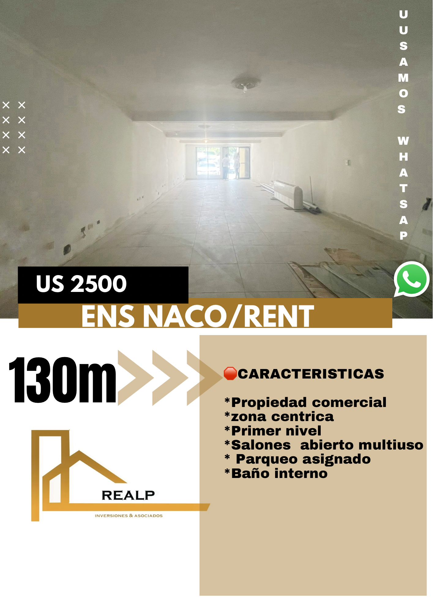 oficinas y locales comerciales - Local en Naco Primer nivel