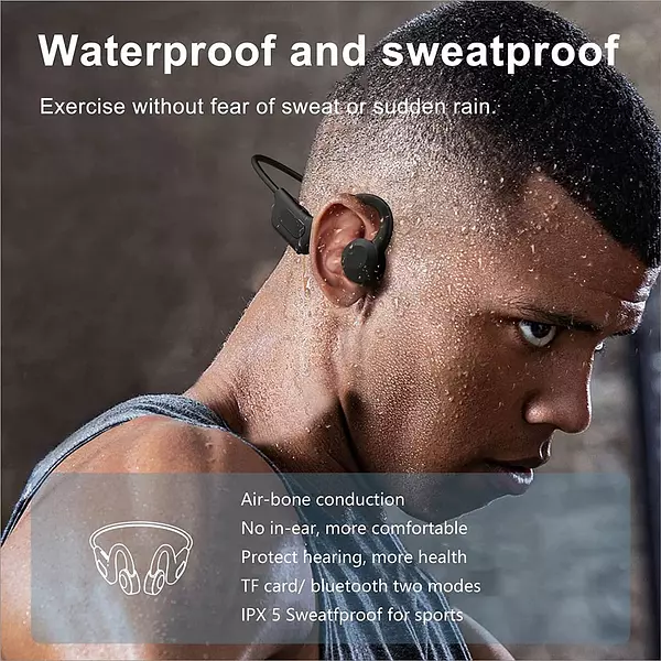 accesorios para electronica - Auriculares de oído abierto, inalámbricos, Bluetooth, audifonos, conducción  5