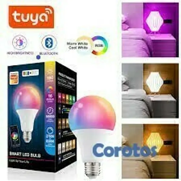 otros electronicos - Bombillo Inteligente RGB +16M Colores App Tuya 2