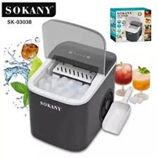electrodomesticos - maquina fabricadora de hielo portatil sokany  2