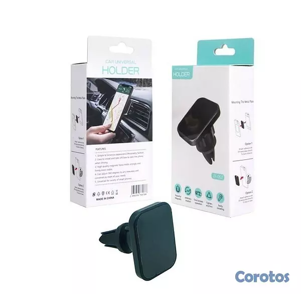 accesorios para electronica - Soporte universal magnetico de celular para carro, ventanilla del aire 2