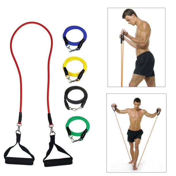 deportes - Juego Kit de bandas Elasticas de resistencia ejercicio Yoga Pilates Gym Ligas 4