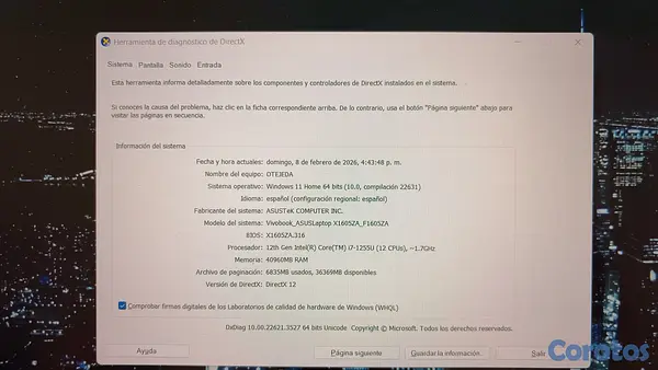 computadoras y laptops - ASUS VIVOBOOK  6