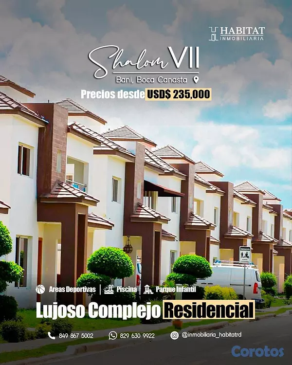 apartamentos - Casas de Lujo en Baní Listas para Entrega | Residencial y Seguridad 24'7 19