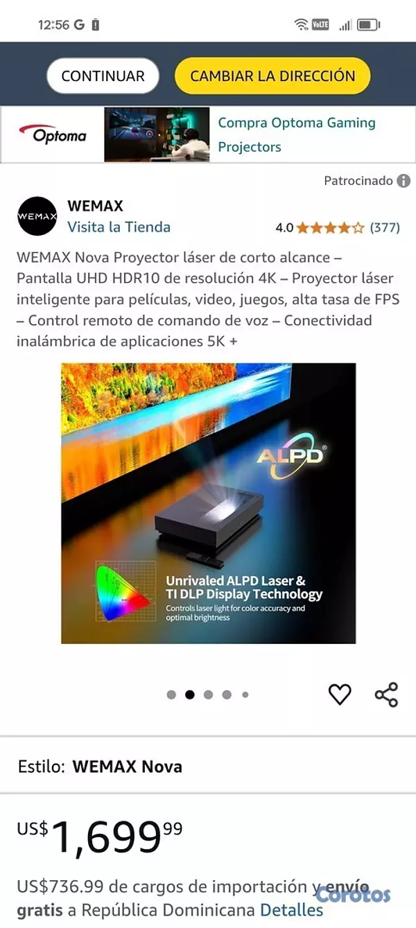 otros electronicos - Proyector wemax 2