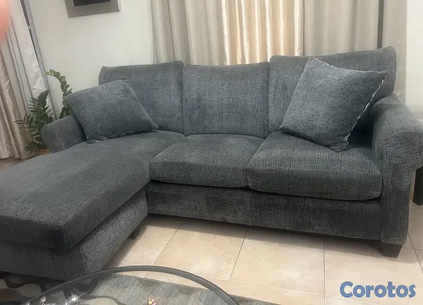 muebles y colchones - mueble en L para sala o recibidor  3