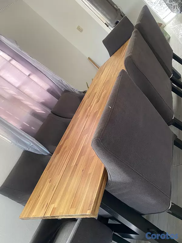 muebles y colchones - MESA DE COMEDOR MODERNA 8 SILLAS 3