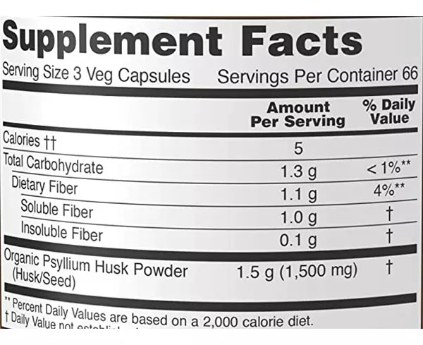 Salud y Equipamiento Médico - Psyllium 200 Caps Now 2