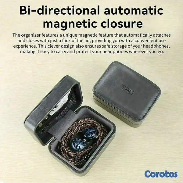 camaras y audio - TRN MAG estuche case box para auriculares IEM 4