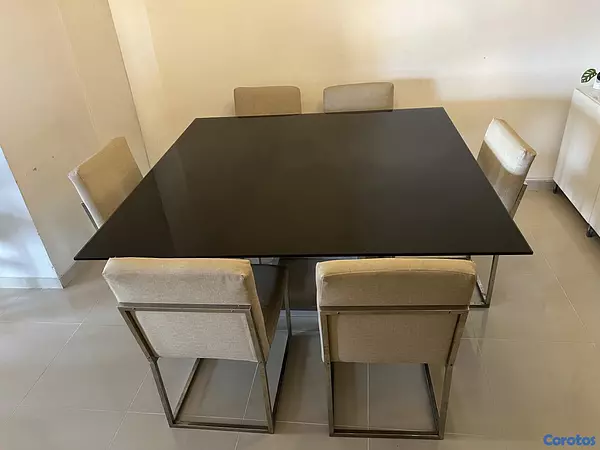 muebles y colchones - Venta de comedor de Ilumel acero inoxidable  2