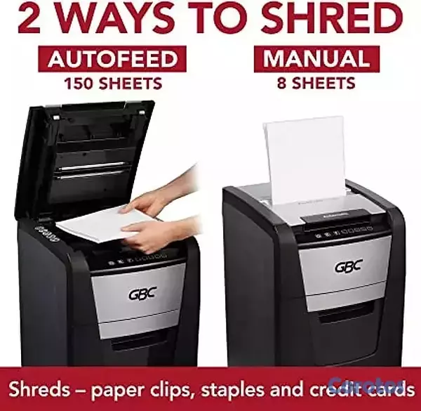 impresoras y scanners - trituradora de papel,GBC alimentación automática, capacidad de 150 hojas 3