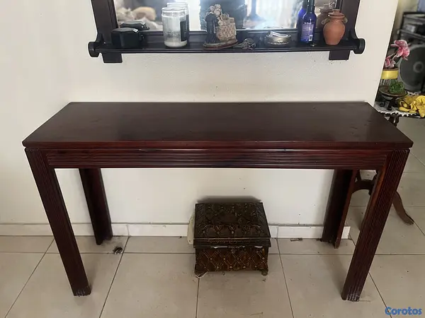 decoración y accesorios - Mesa padrón grande caoba 3