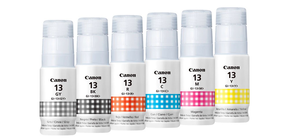 impresoras y scanners - BOTELLA DE TINTA CANON GI-13 EN TODOS LOS COLORES  0