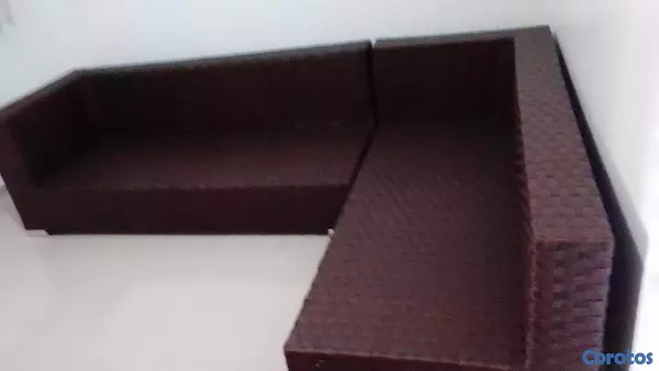 muebles y colchones - Mueble Rattan Forma L 2 Asientos Super Expecial Nuevo.
20% descuento.
 6