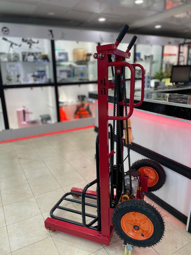 equipos profesionales - Montacargas grua Carretilla de 2 metros de elevacion electrico de 200KG 4