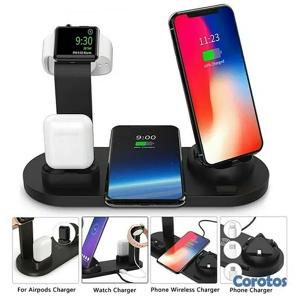 otros electronicos - Estacion de carga multifuncional, carga el telefono, los airpods y el applewatch 3