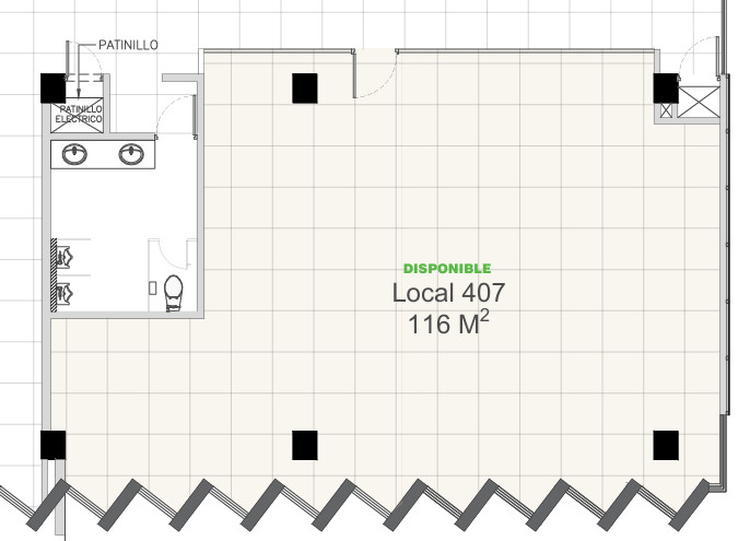oficinas y locales comerciales - Alquilo Local  4to piso 116 mts en los prados 