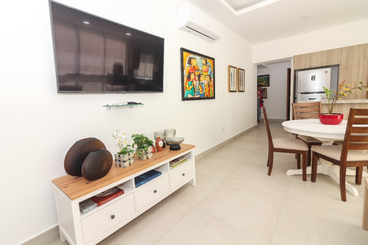 apartamentos - Alquilo apartamento amueblado en Evaristo Morales  9