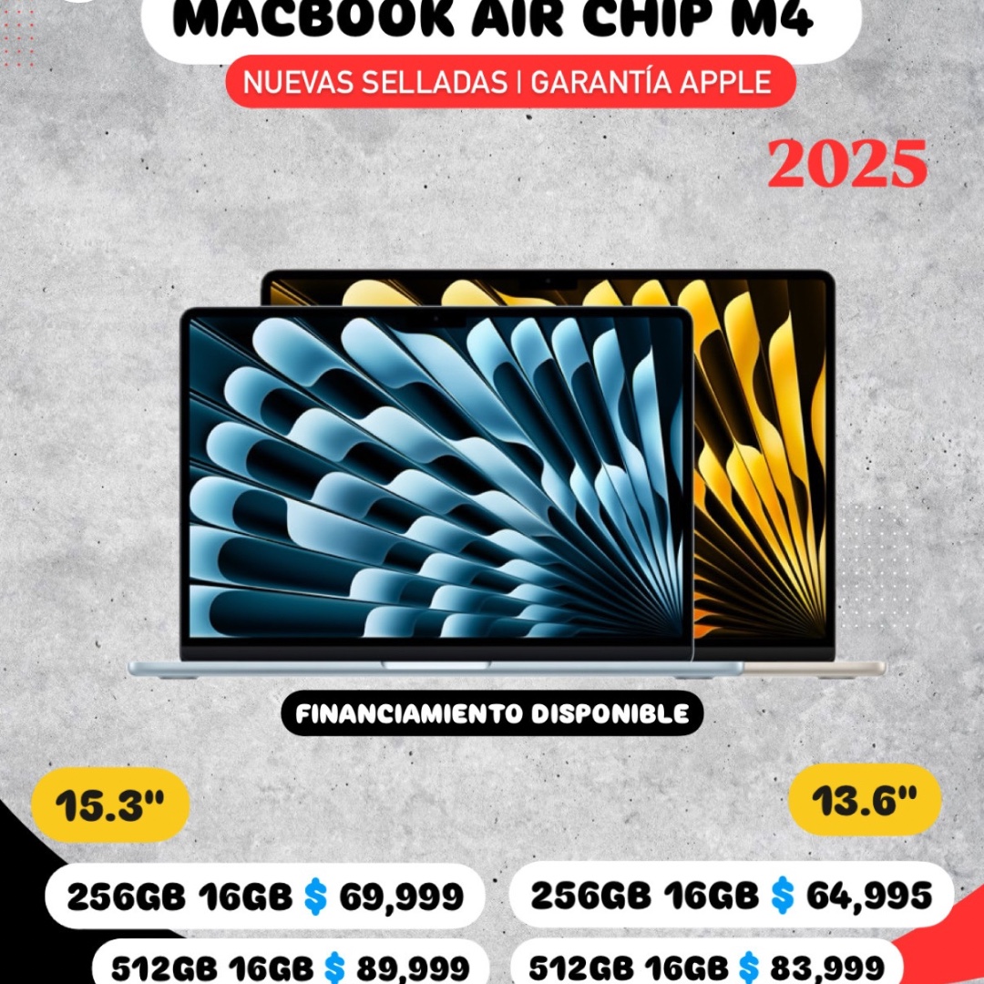 computadoras y laptops - MacBook Air M4 13" & 15" VARIEDAD DE MODELOS Y PRECIOS👇🏻 0
