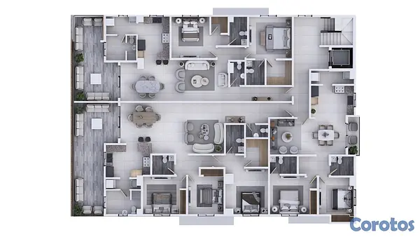 apartamentos - Apartamentos en Venta en El Millón Santo Domingo Proyecto Nuevo 2 y 3 Hab 14