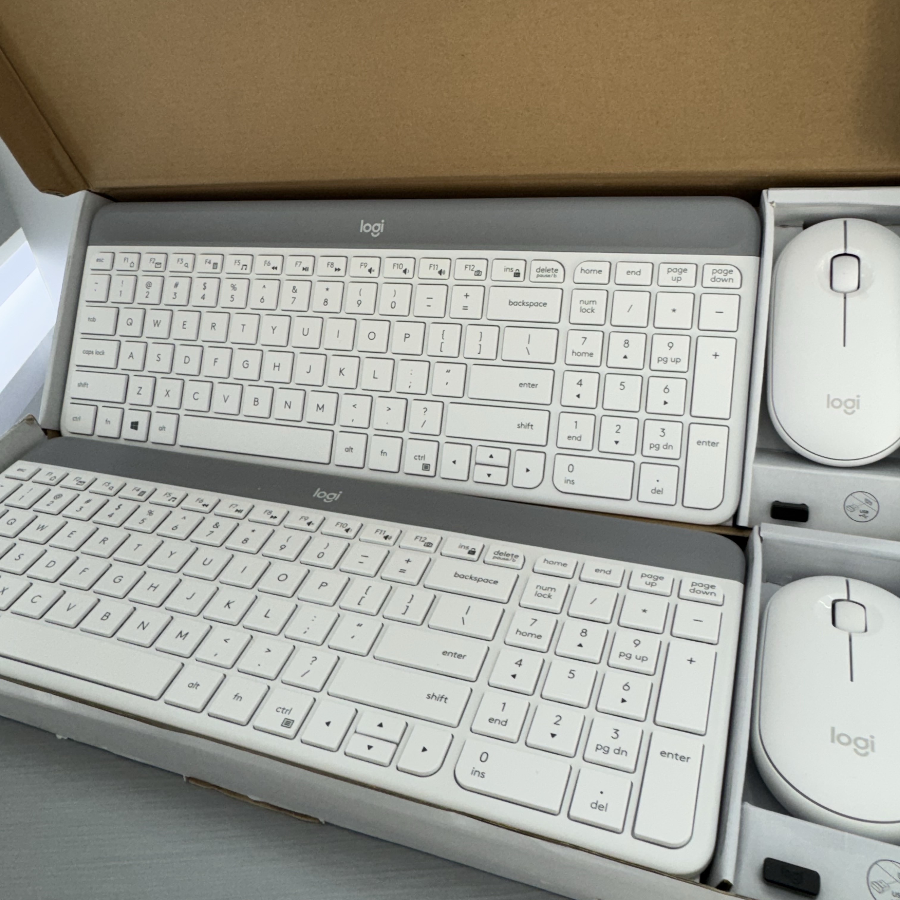 celulares y tabletas - Teclado y Mouse Logitech inalámbrico Original Off white