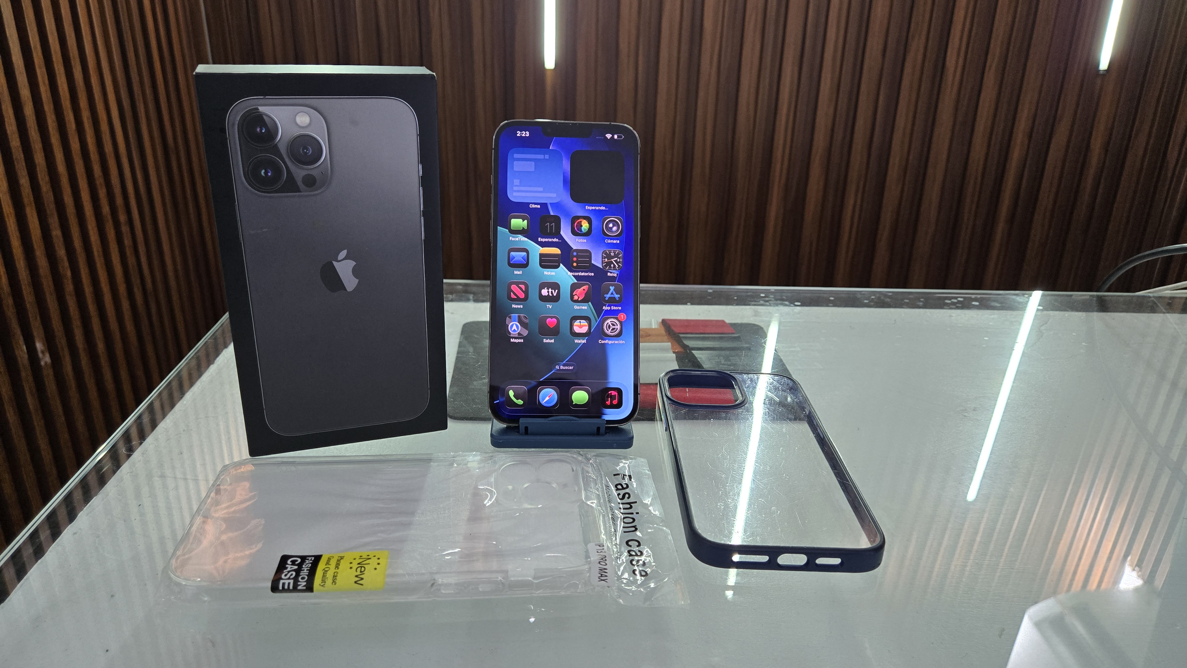 celulares y tabletas - iPhone 13 Pro Max 256GB Negro en su caja original 0