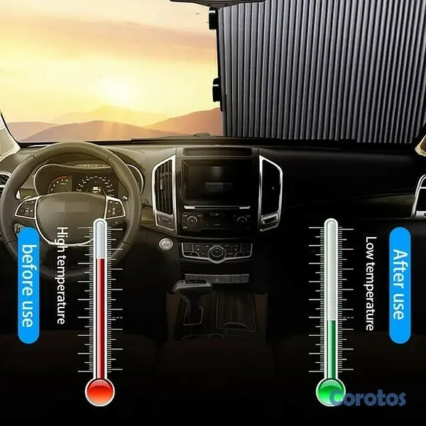 otros electronicos - Parasol retráctil para vehiculo 3