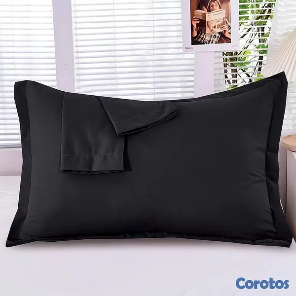 decoración y accesorios - funda de almohada en tela algodón 2 unidad  8