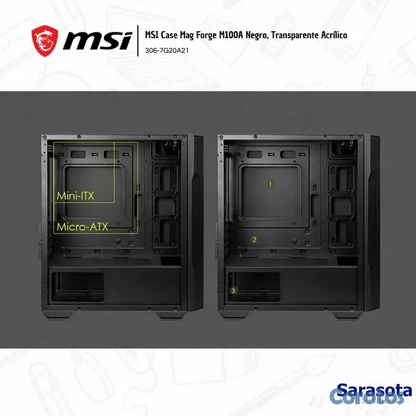 accesorios para electronica - Msi Case Mag Forge M100A 2