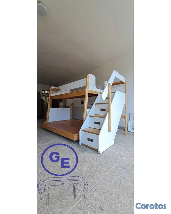 muebles - Camarote infantil con area de juego  5