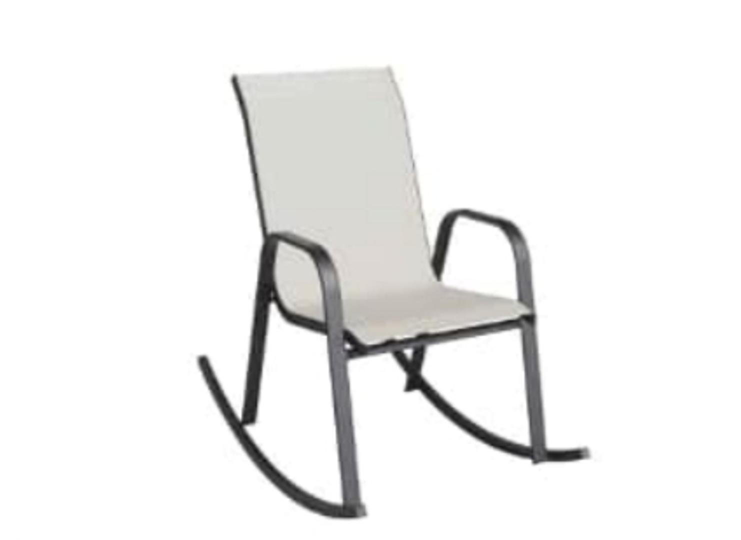 muebles y colchones - MECEDORA ALUMINIO GRIS CLARO 0