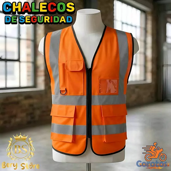 equipos profesionales - CHALECOS DE SEGURIDAD REFLECTIVOS DE ALTA VISIBILIDAD CON BOLSILLOS | CHALECOS | 2