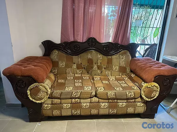 muebles y colchones - Juego de muebles en caoba  5
