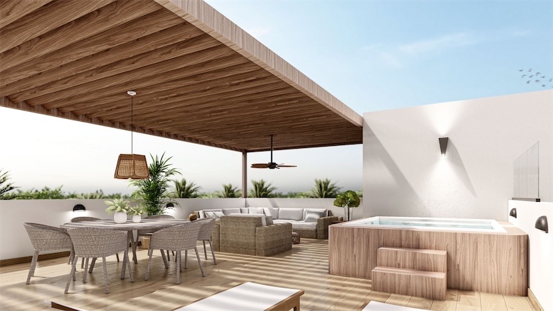 casas vacacionales y villas - Venta de villas en Bavaro punta cana Con picuzzi entrega diciembre 2024 5