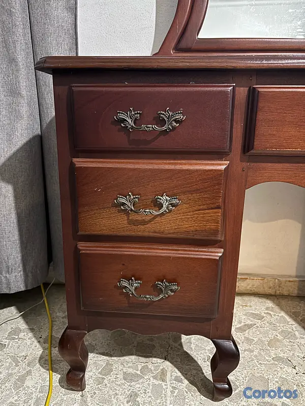 muebles y colchones - Coqueta / Gavetero con espejo de caoba – Muy buen estado 7